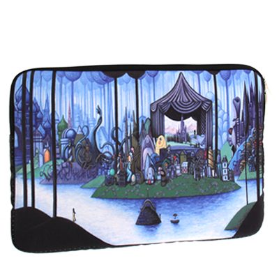 Cartoon Pattern Soft Sleeve Case Zipper Bag with Dual-Zipped Close for 14 inch Laptop